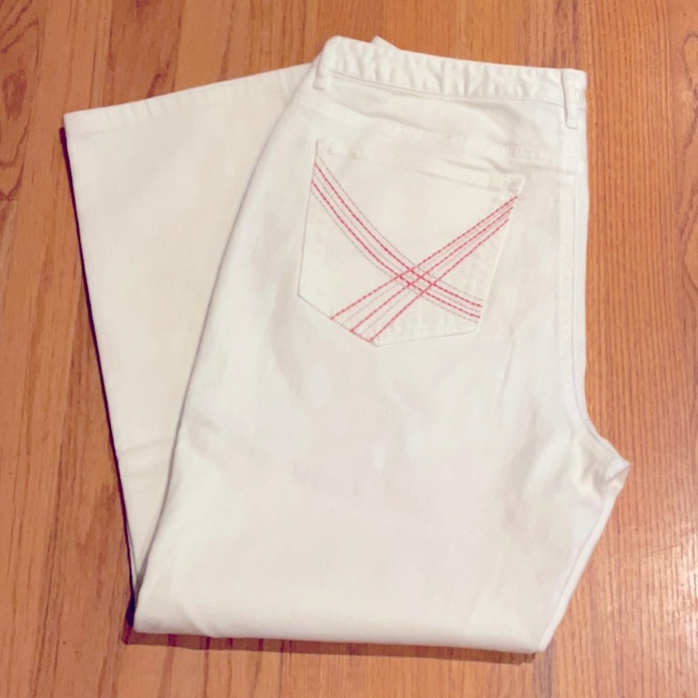 Talbots - Vintage - Jeans - Size 12P - White - Cotton-Blend - Women’s